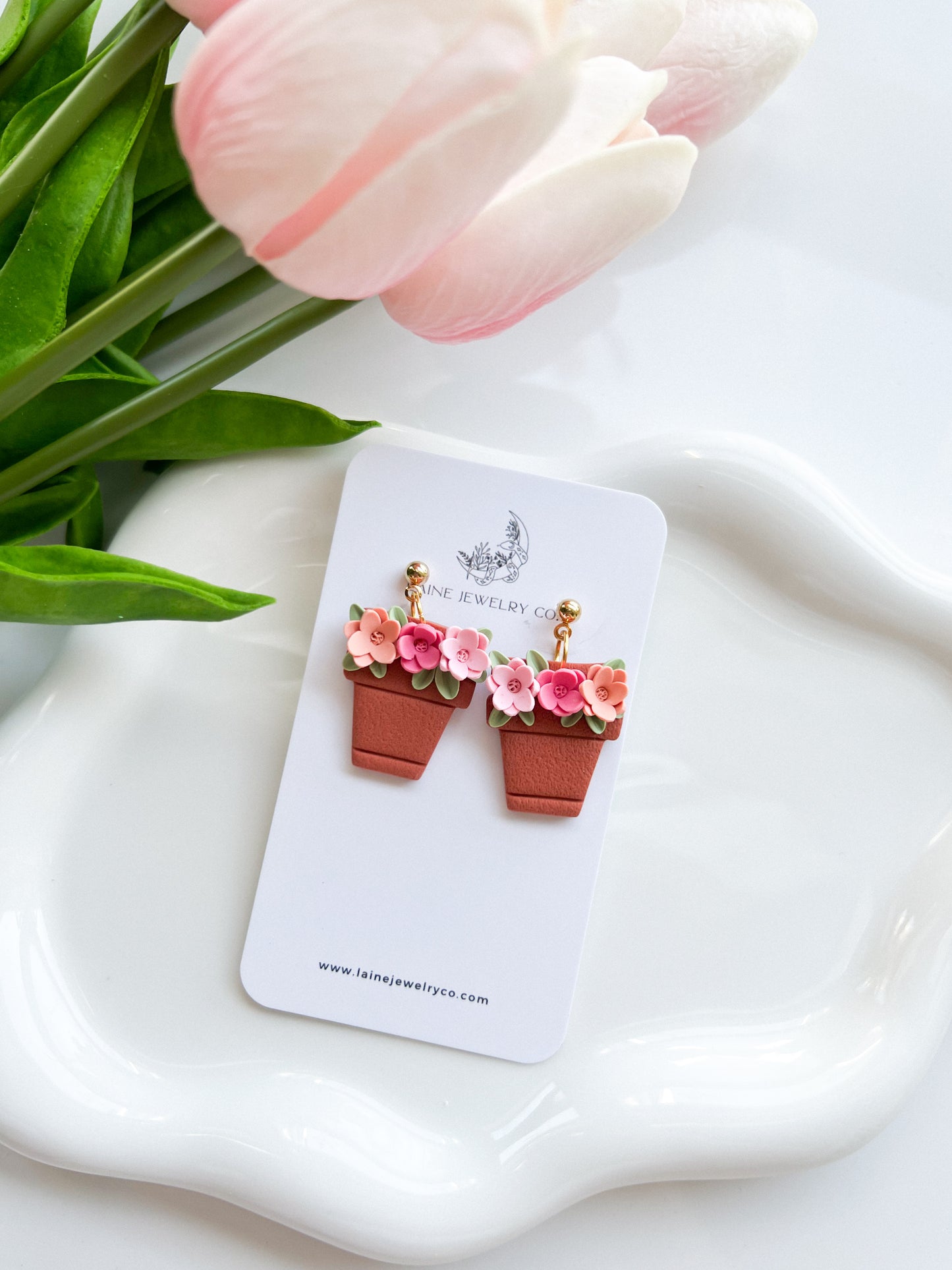 Spring Flower Pot Dangles