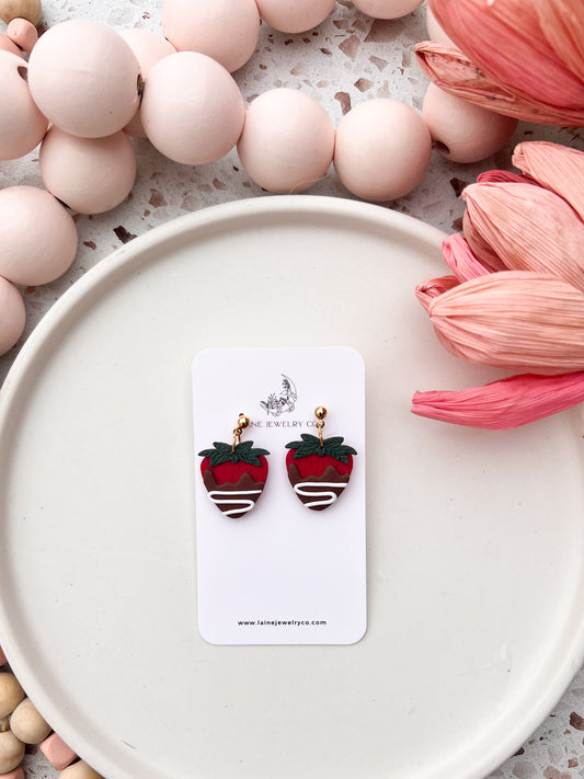 Chocolate Covered Strawberry Dangles