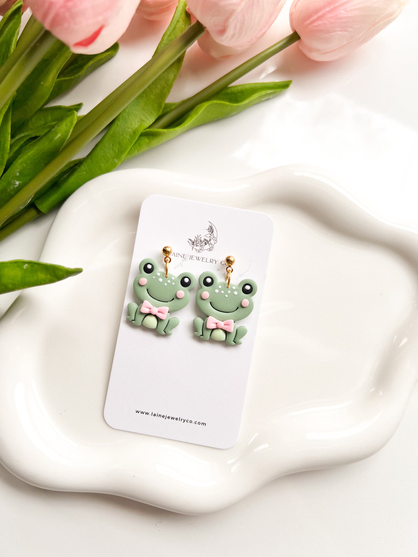 Bowtie Frog Dangle