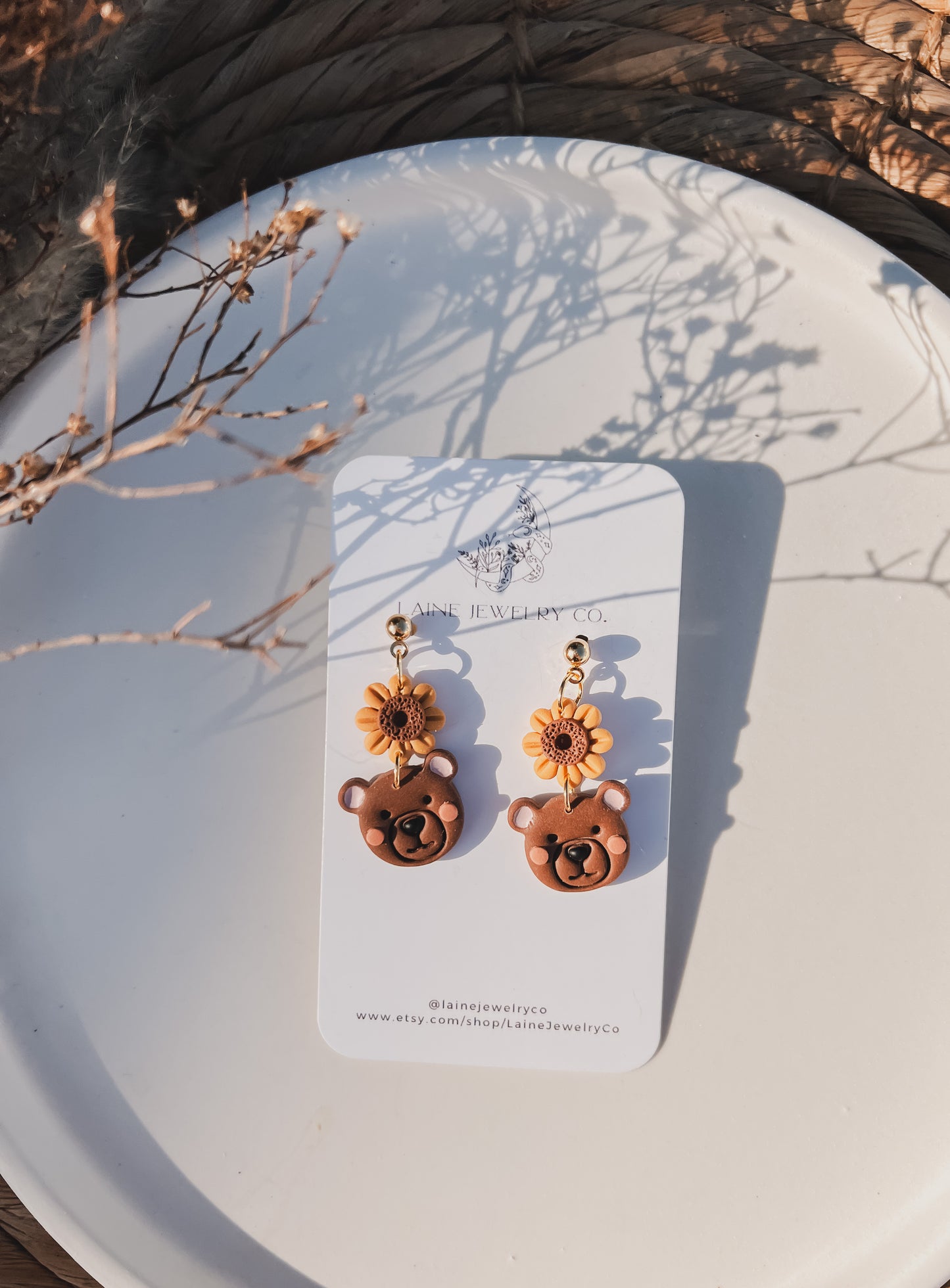 Floral Bear Dangle
