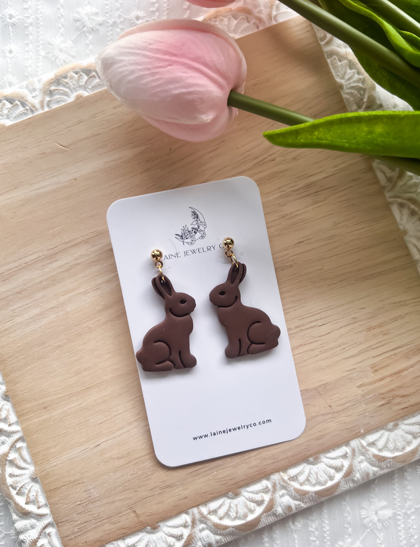 Chocolate Bunny Dangles