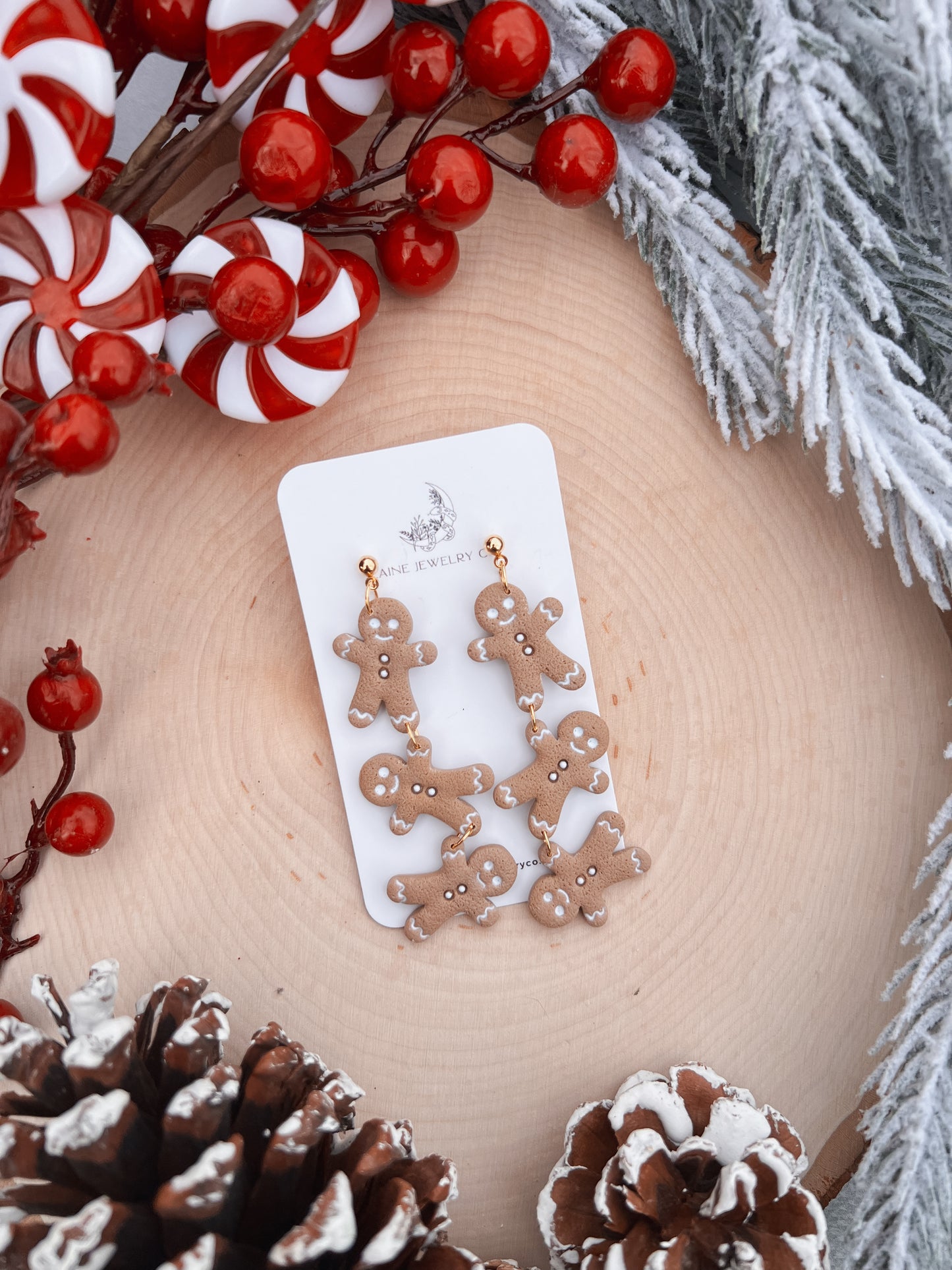 Gingerbread Stack Dangle