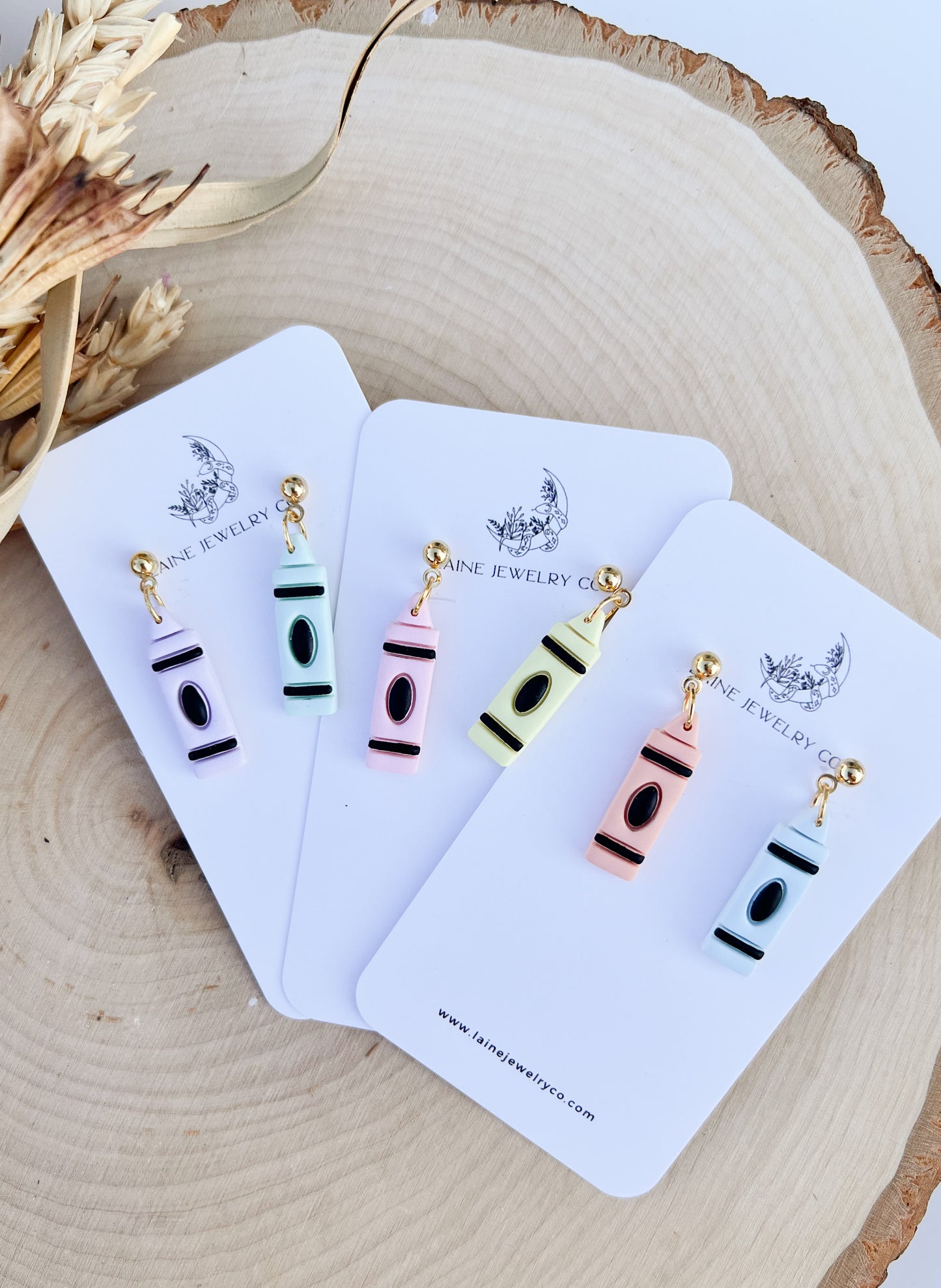 Pastel Crayon Dangle