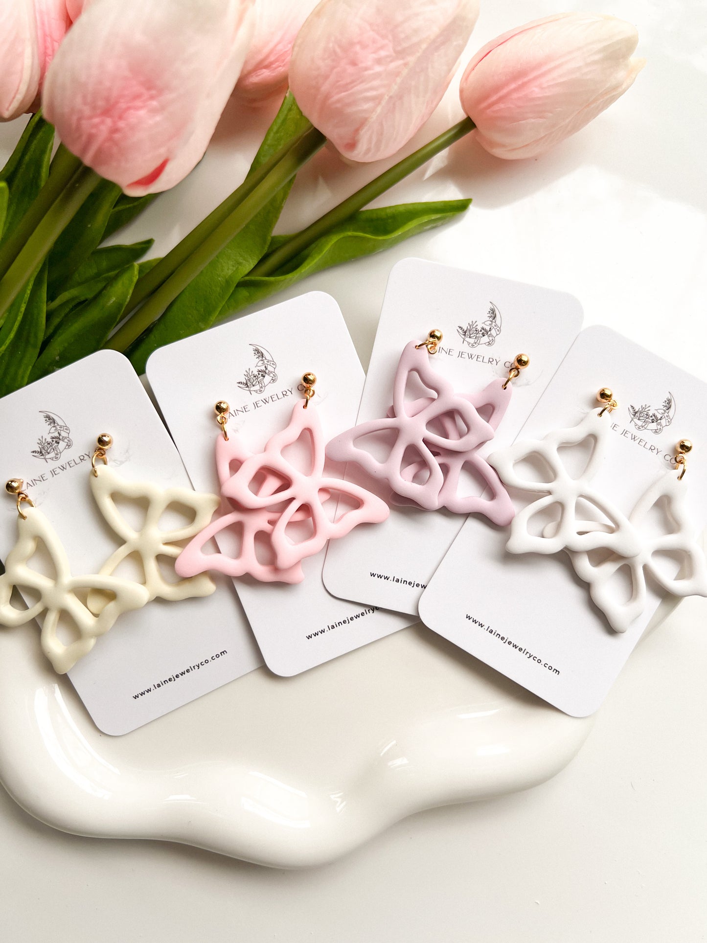 Cutout Butterfly Dangles