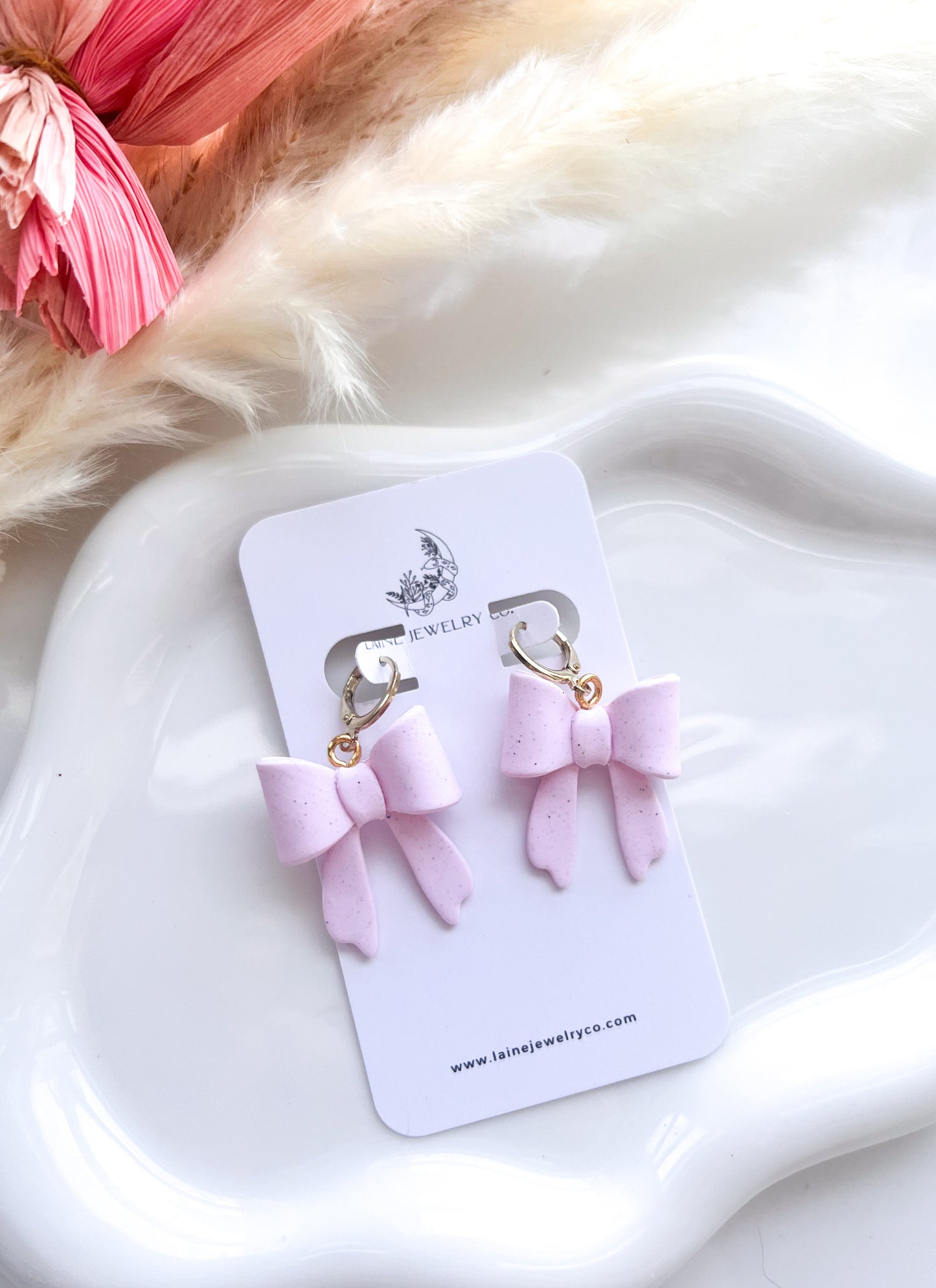 Light Pink Glitter Bows