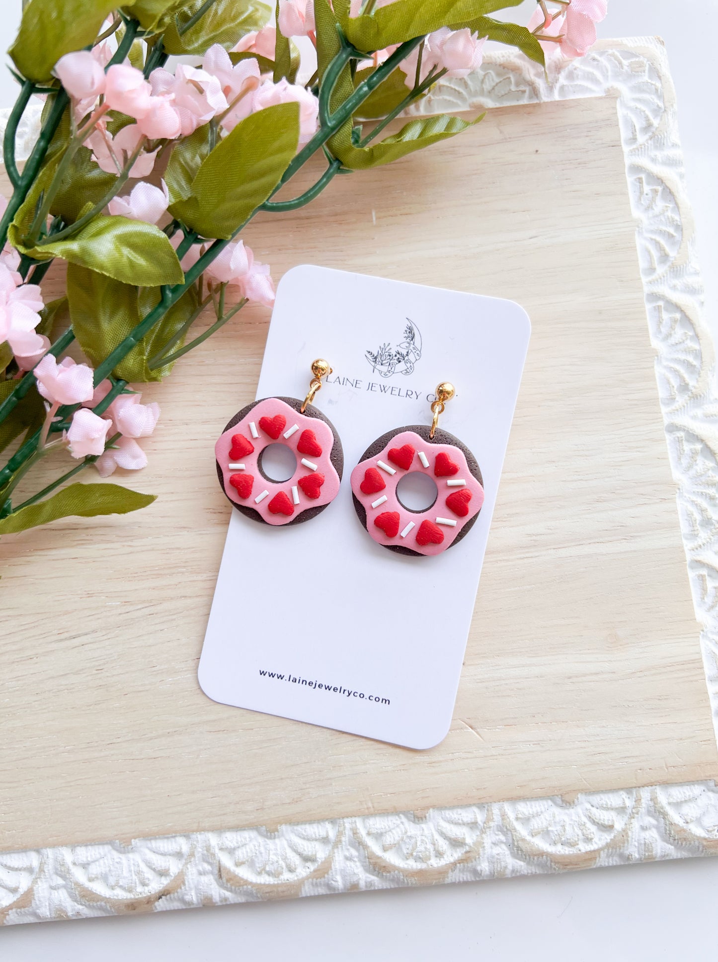 Valentines Donut Dangles