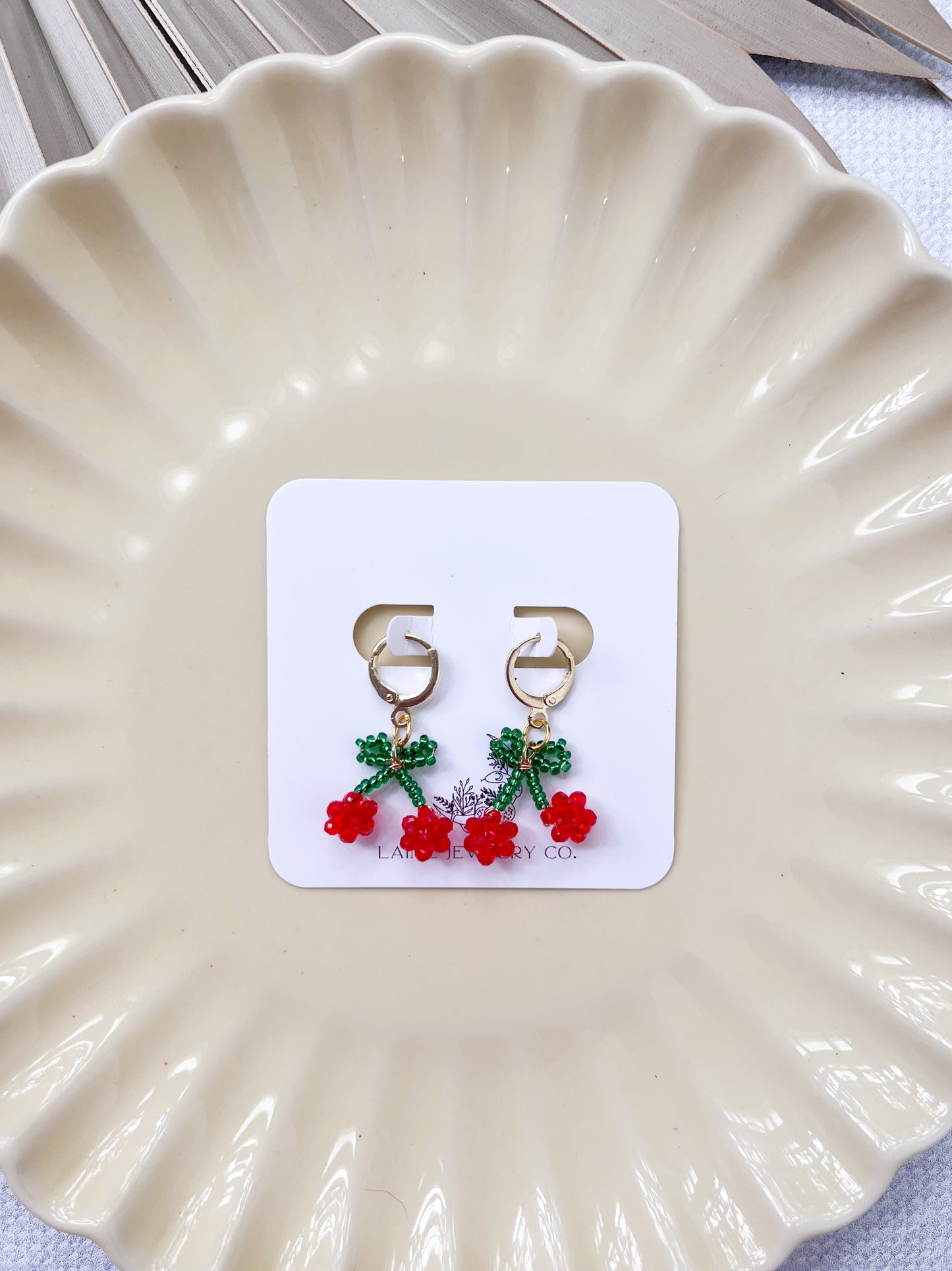 Beaded Cherry Huggies