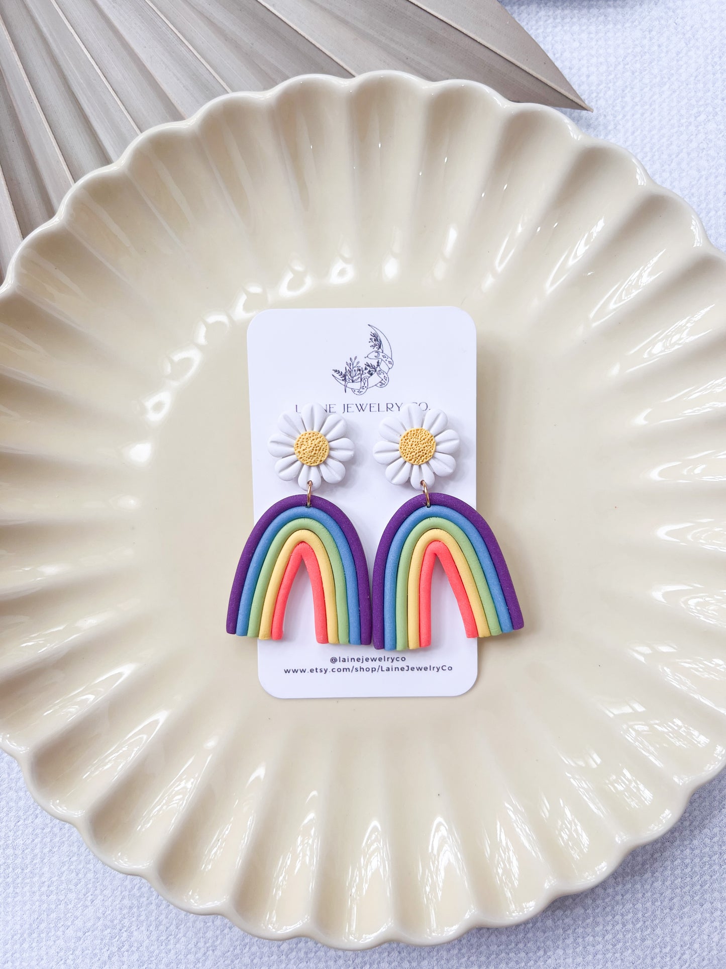 Bright Rainbow Arch Dangles