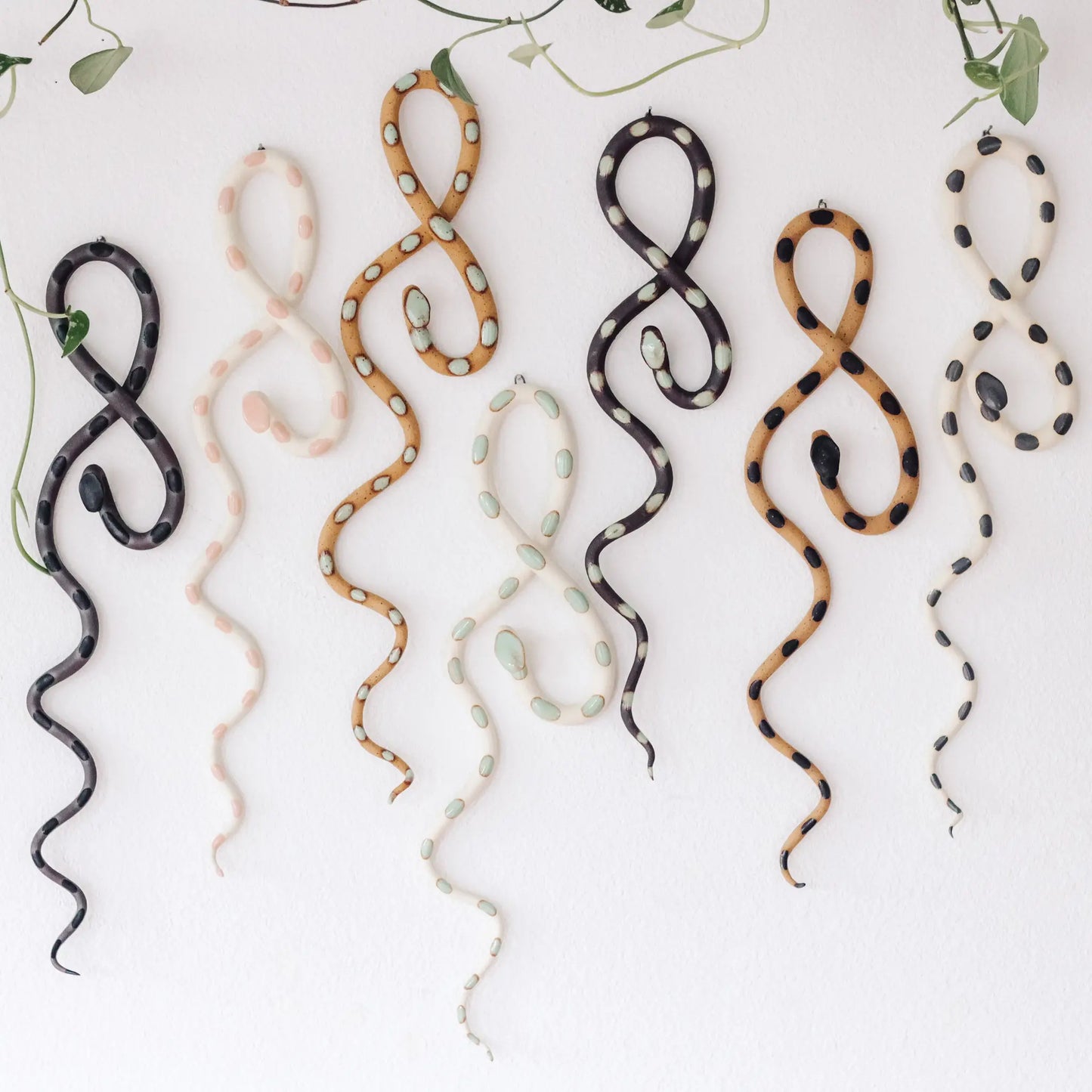 Carter & Rose Ceramic Wall Snakes