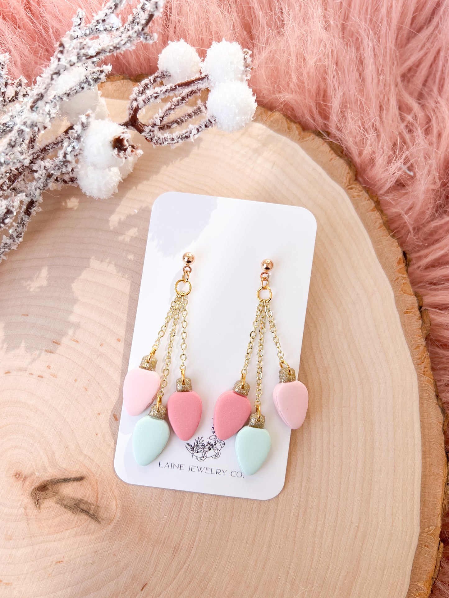 Pastel Christmas Light Dangle