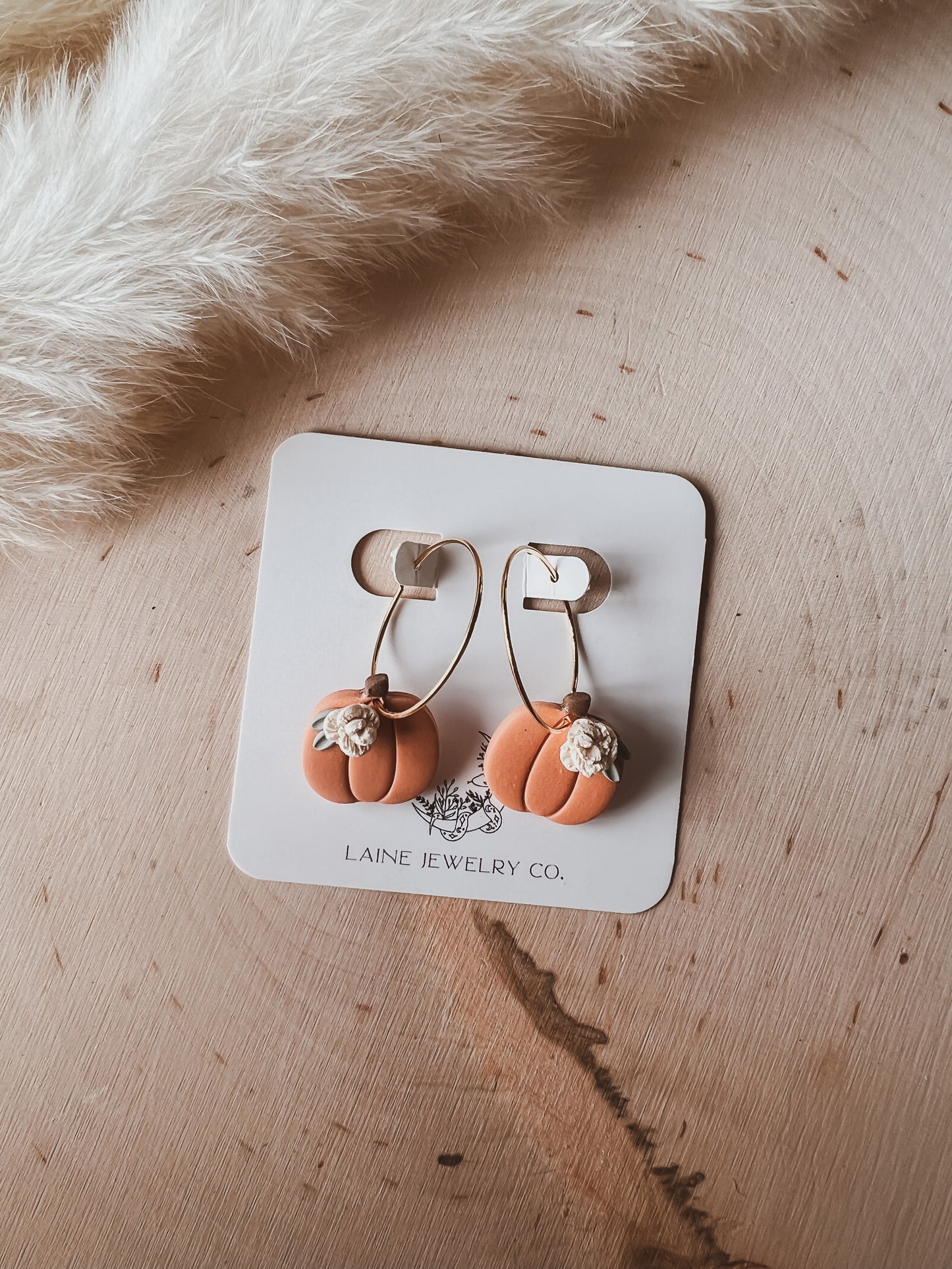 Floral Pumpkin Hoops