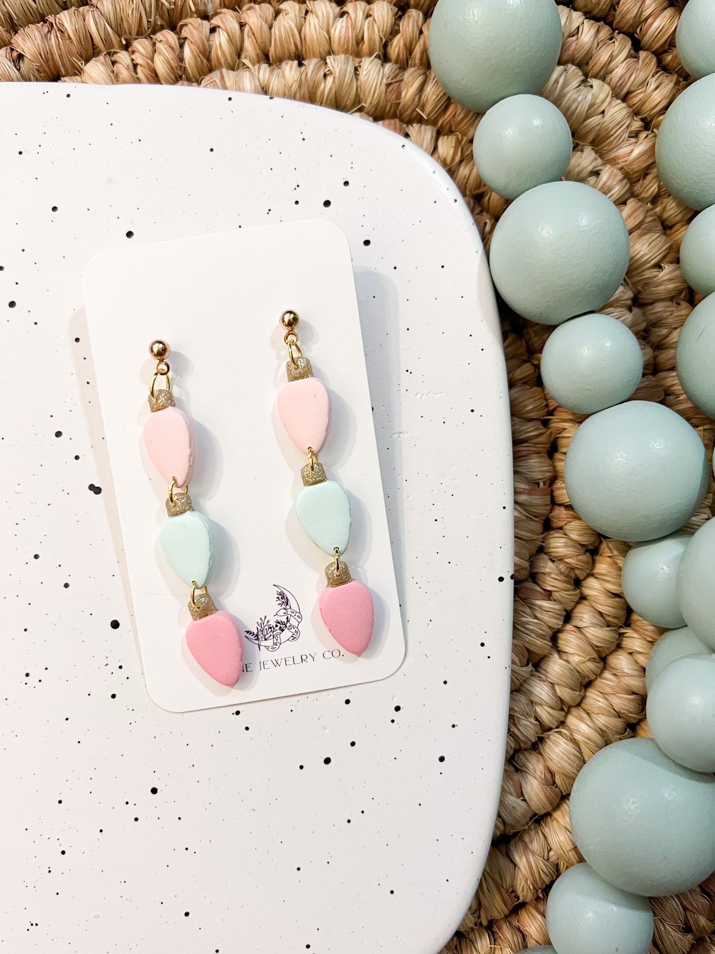 Pastel Christmas Light Stack