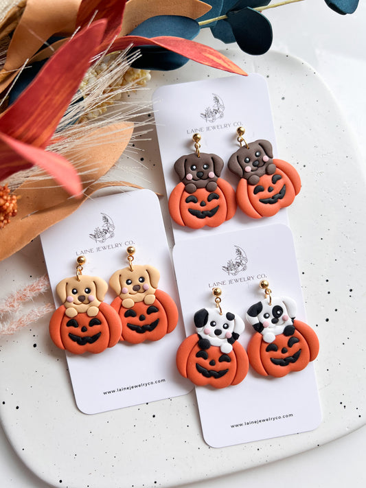 Pumpkin Dog Dangles