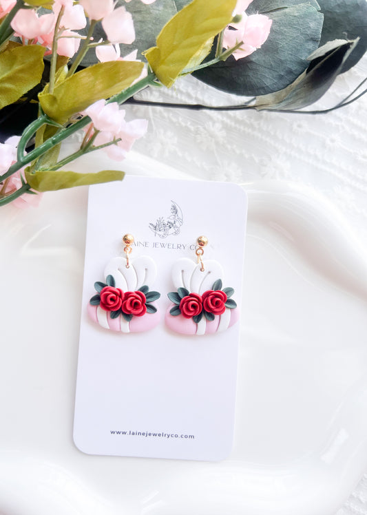 Valentine's Bee Earrings