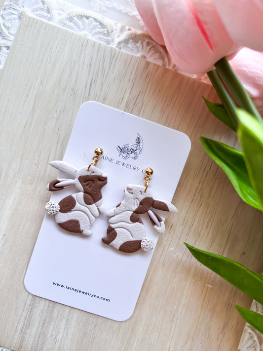 Spotted Bunny Dangles