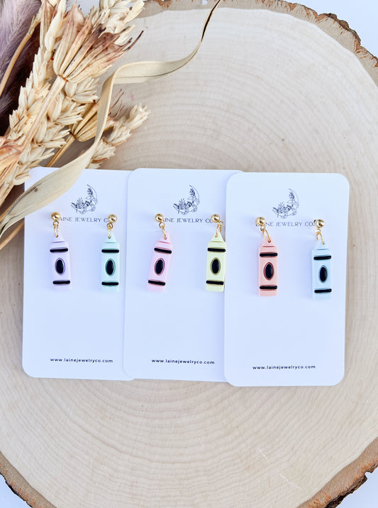 Pastel Crayon Dangle