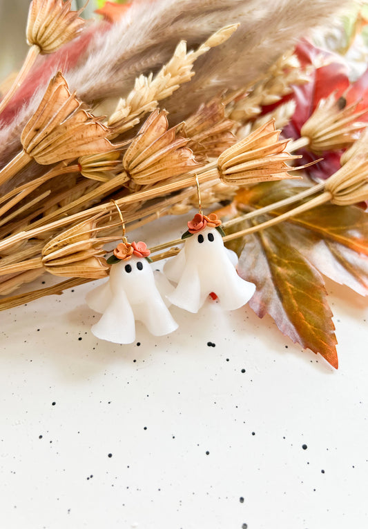 Flower Crown Ghosties Dangles