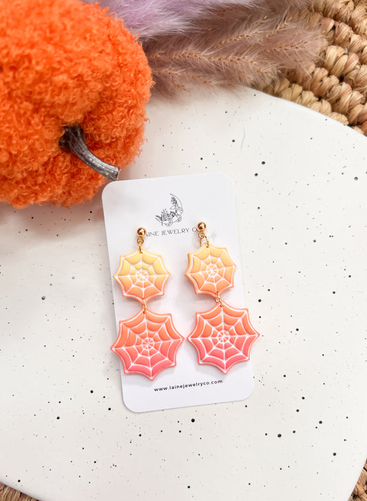 Ombre Spiderweb Stack Dangles