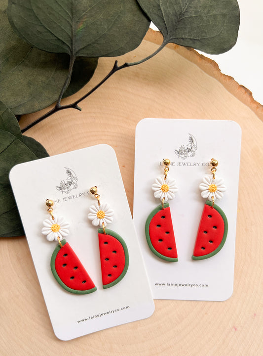Watermelon Slice Dangles