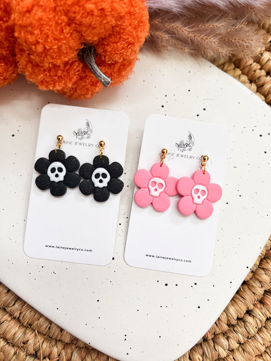 Skull Flower Dangles