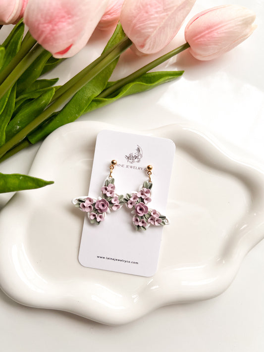 Purple Floral Butterflies