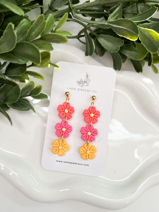 Summer Floral Dangles