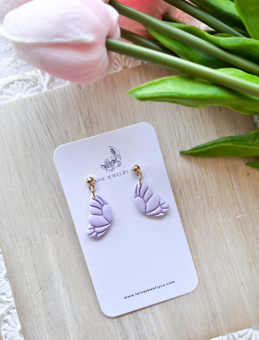 Lavender Butterfly Dangles