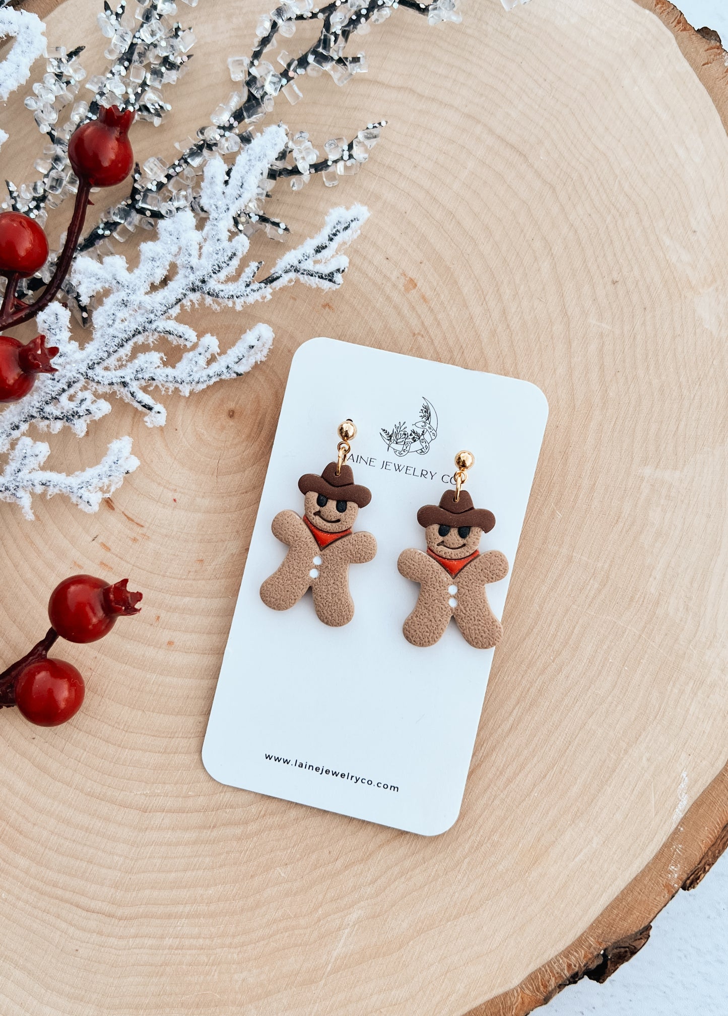 Cowboy Gingerbread Man Dangle