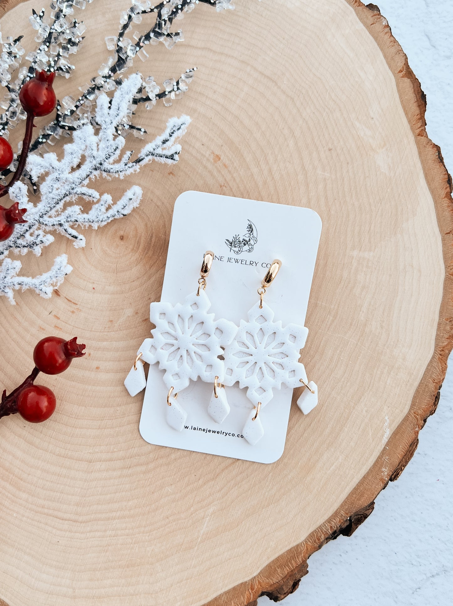 Snowflake Drop Dangle