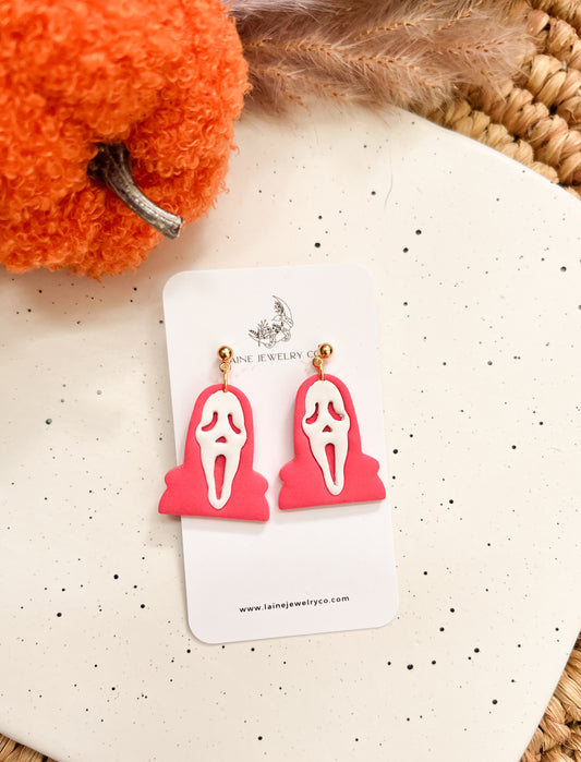 Hot Pink Ghostface Dangles