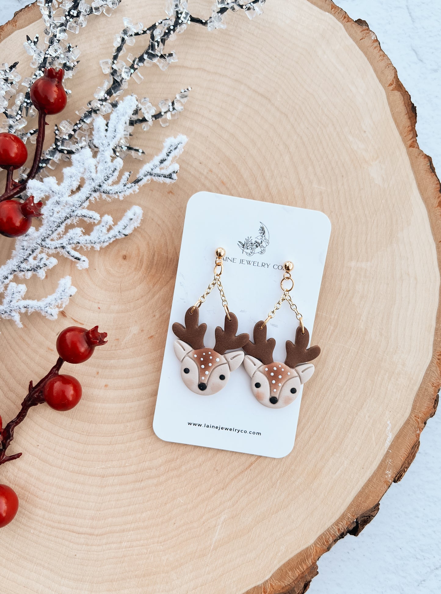 Winter Deer Dangle