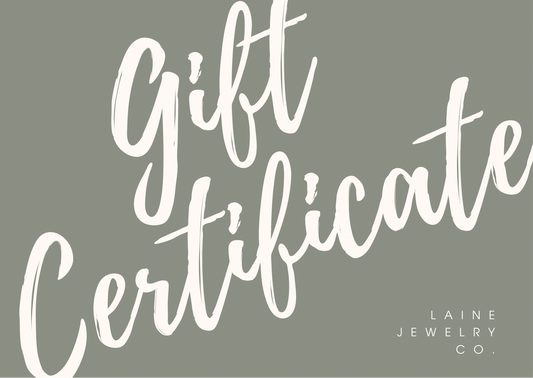 Laine Jewelry Co Gift Certificate