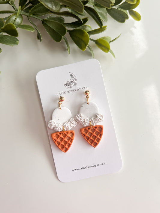 Vanilla Ice Cream Cone Dangles