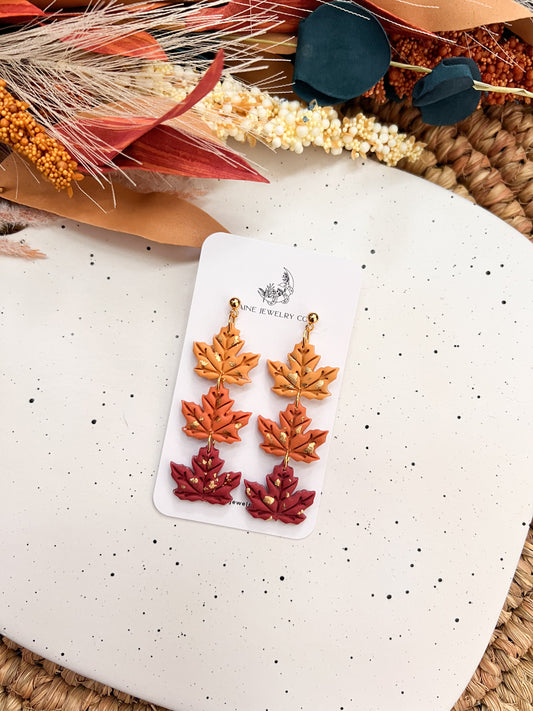 Maple Leaf Stack Dangle