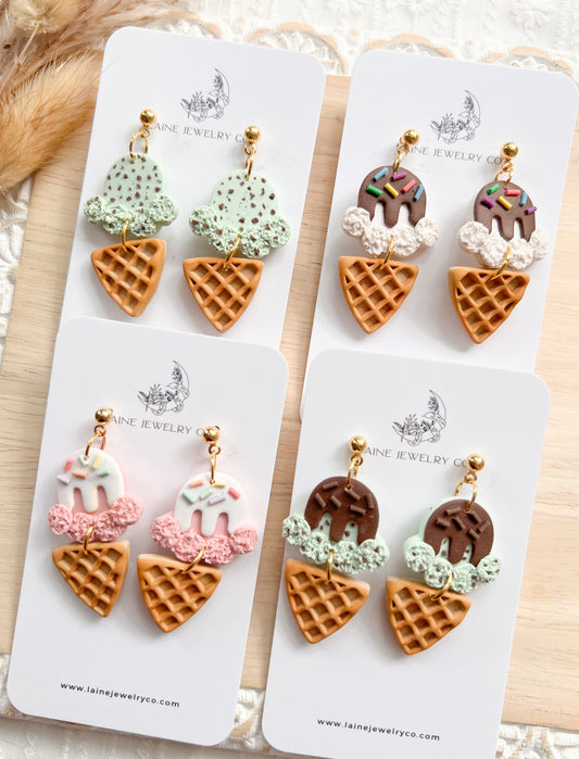 Ice Cream Cone Dangles