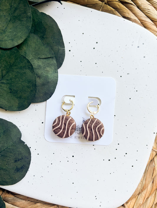 Fudge Rounds Cookie Earrings