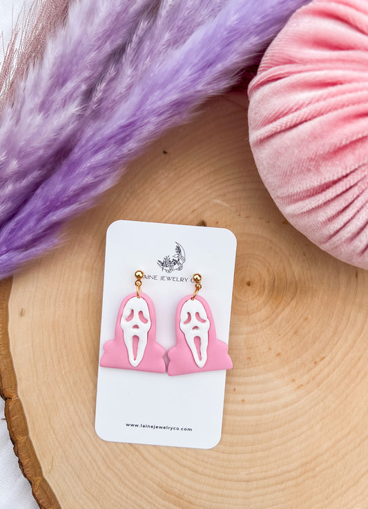 Pink Ghostface Dangles