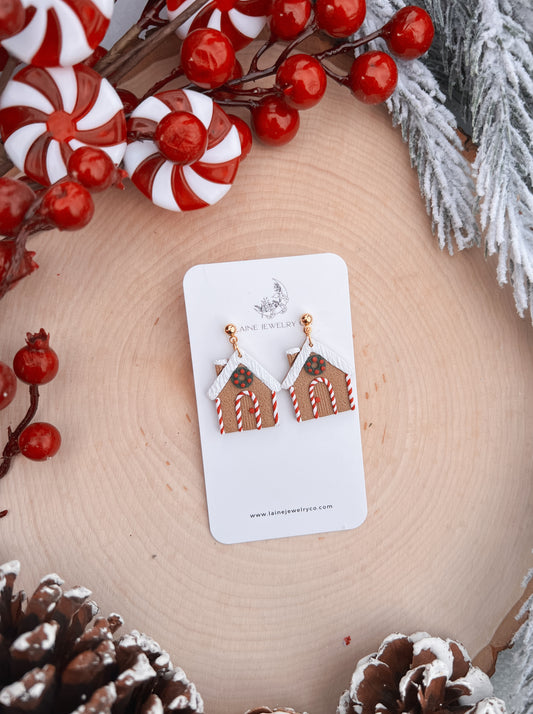 Gingerbread House Dangles