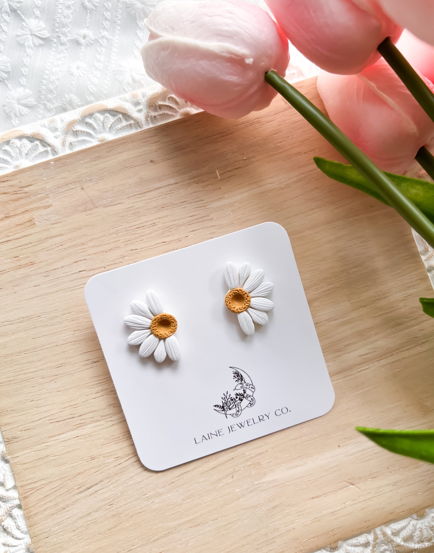 Half Daisy Studs