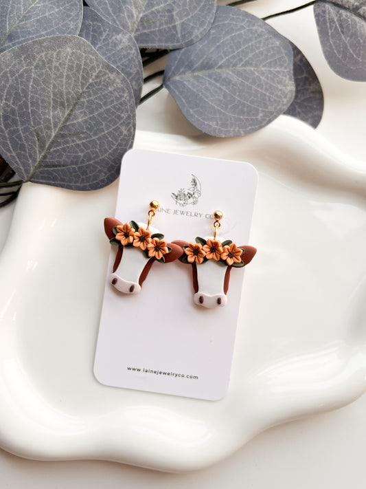 Sunflower Cow Dangle