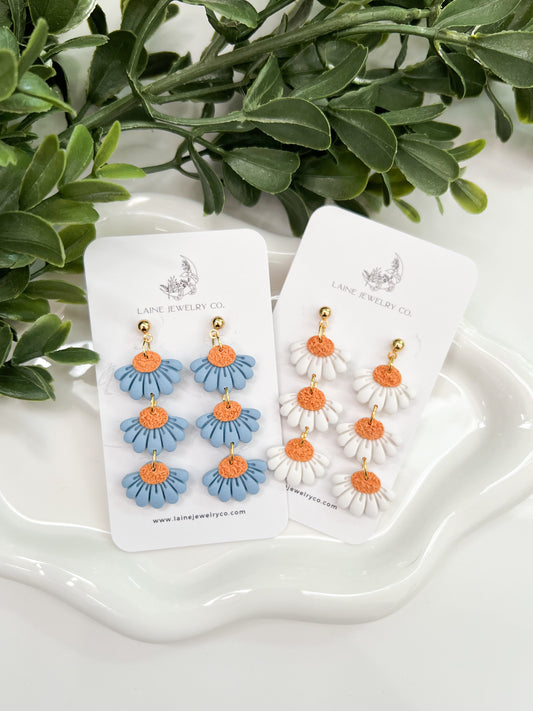 Half Flower Stack Dangles
