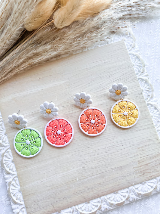 Floral Citrus Studs
