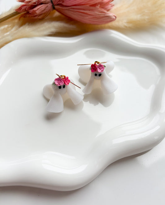 Val Flower Crown Ghosties Dangles