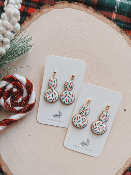 Snowman Sugar Cookie Dangle