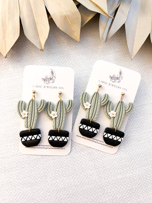 Floral Saguaro Cactus Dangle