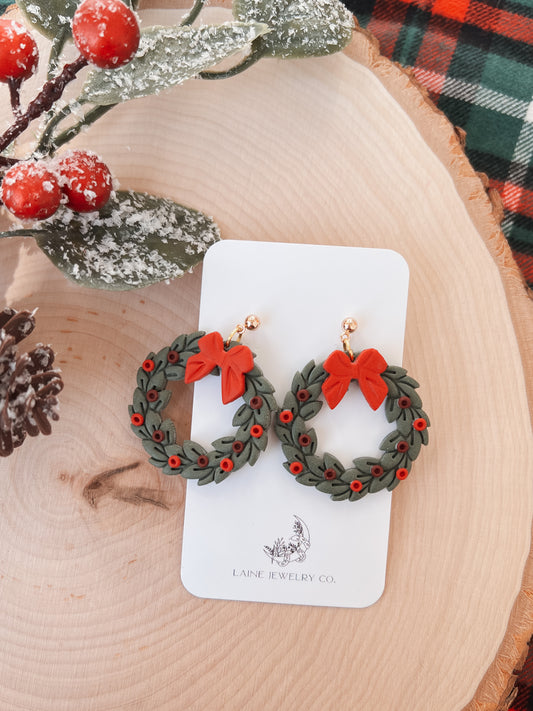 Christmas Wreath Dangle