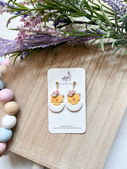 Floral Chick Dangle