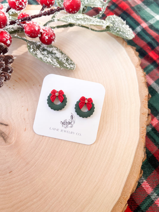 Christmas Wreath Studs