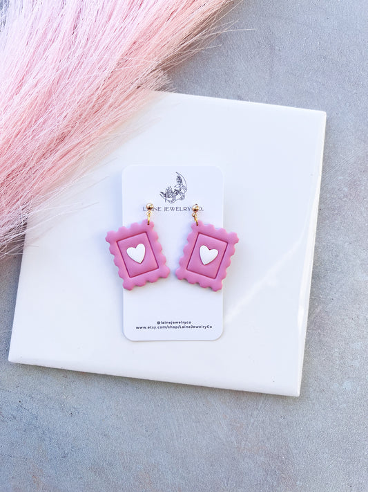 Pink Sorbet Stamp Dangle